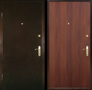 Входная металлическая дверь порошковое напыление + ламинат СП015